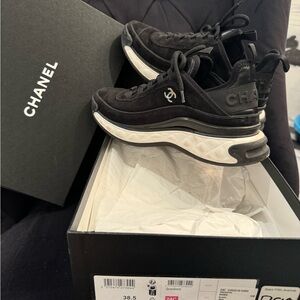 CHANEL Black and White Woman’s Sneakers